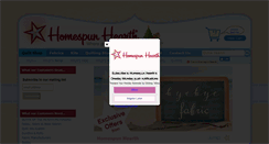 Desktop Screenshot of homespunhearth.com