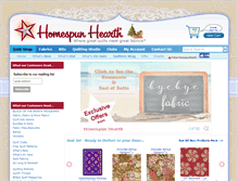 Tablet Screenshot of homespunhearth.com